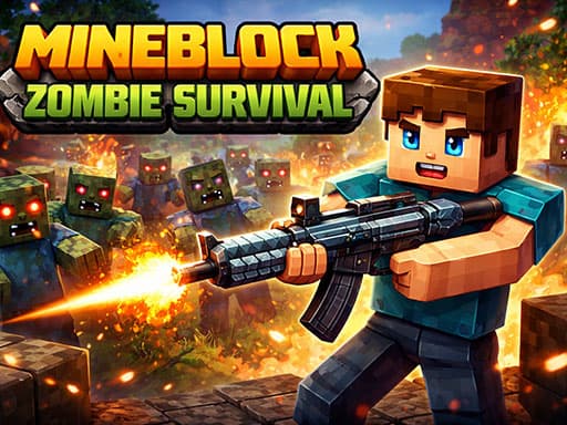 Mineblock Zombie Survival - Juego de disparos gratis en el navegador - play online free