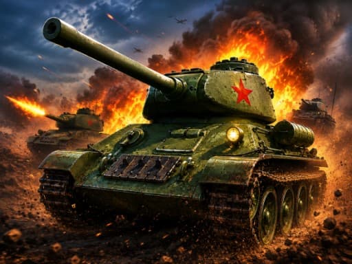 Juega a Tanques 1944 Gratis — Física Realista y Batallas de Cañón - play online free