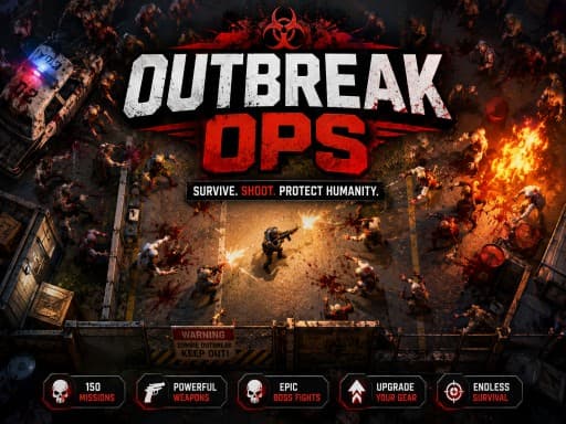 Reseña de Outbreak Ops: Un shooter de zombis top-end con buena carne pero bordes toscos - play online free