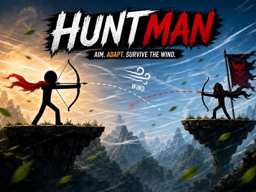 HUNTMAN: Un juego de arquero stickman que me hizo rage-quit (dos veces) - play online free