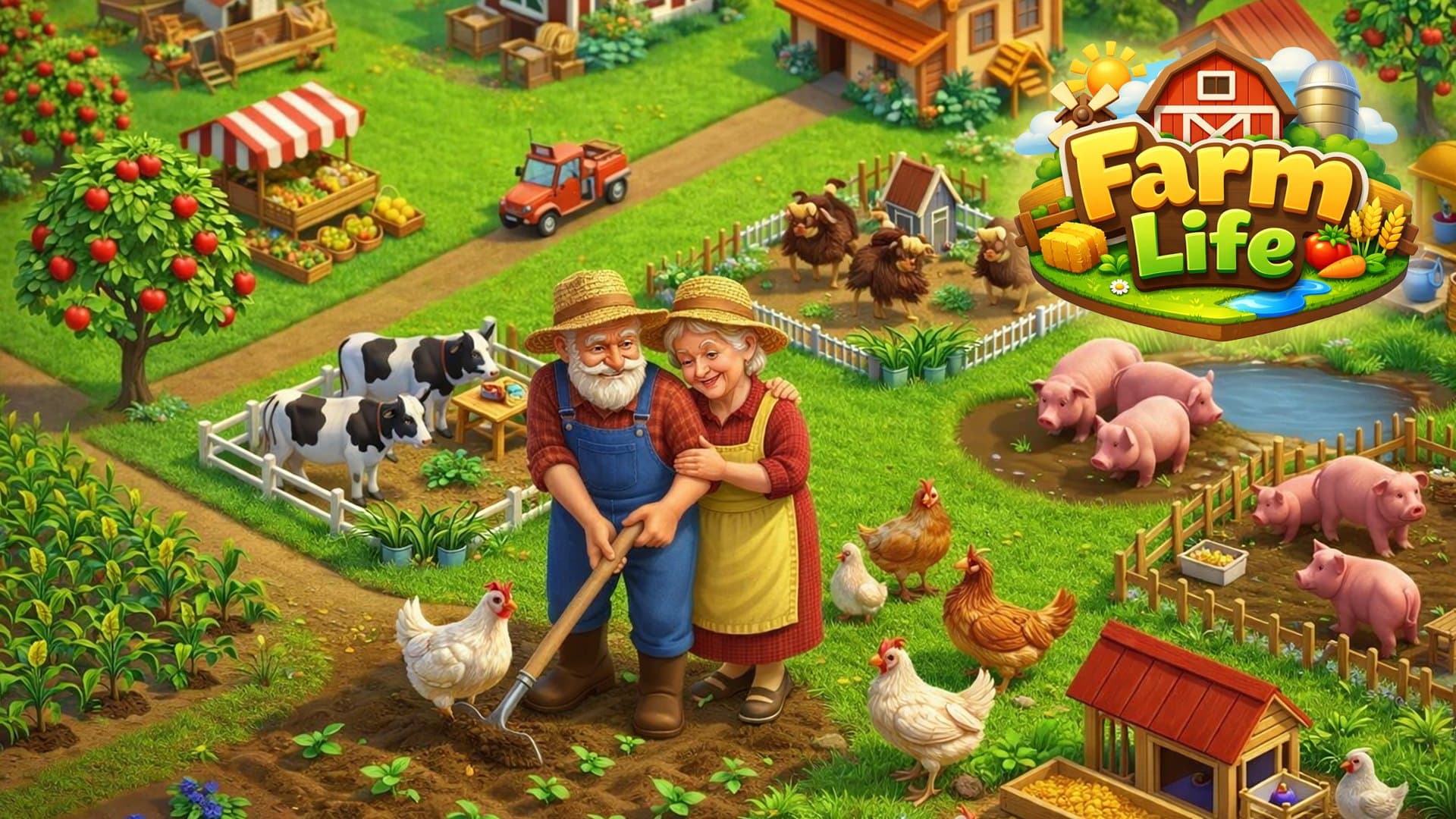 Vida en la Granja: Construye tu granja campestre soñada gratis online - play online free