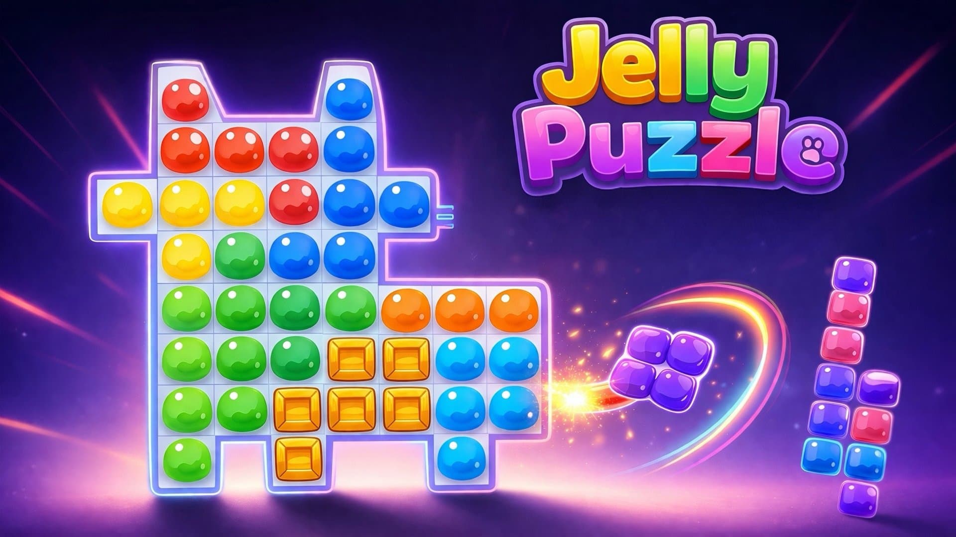Jelly Puzzle es un juego gratuito en el navegador extrañamente relajante que te va a comer la tarde - play online free