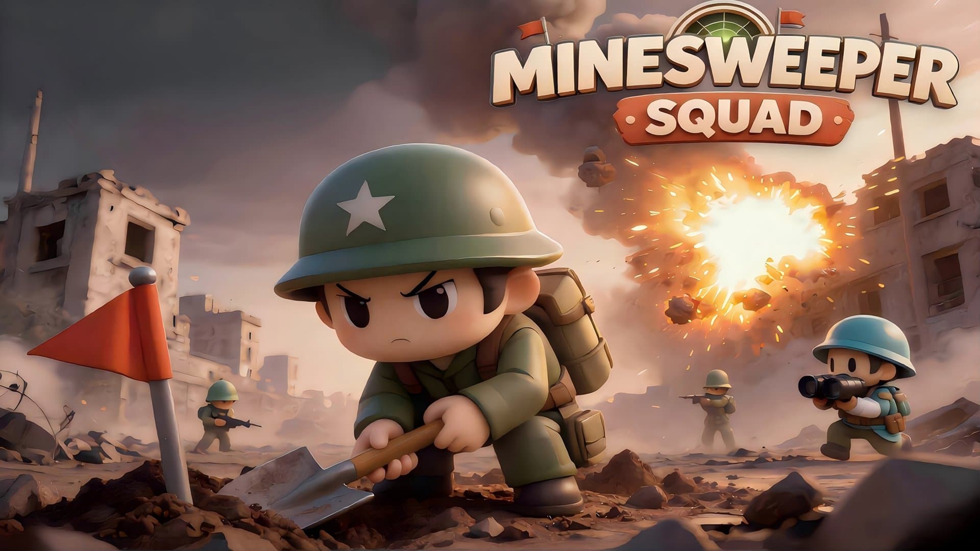 Juega Buscaminas Squad gratis online — Puzzles de lógica clásicos en Claw AI - play online free