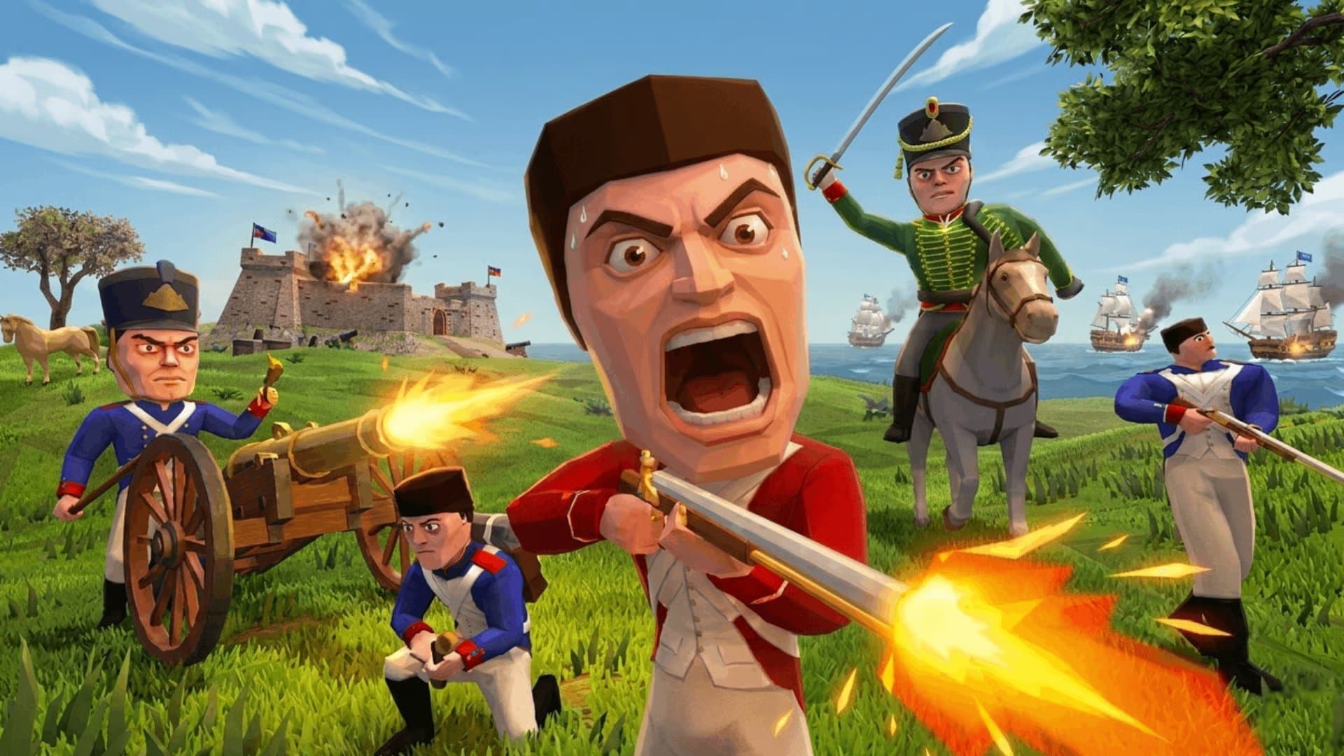 Reseña de Redcoats.io: Guerra de mosquetes para 1000 jugadores puesta a prueba - play online free