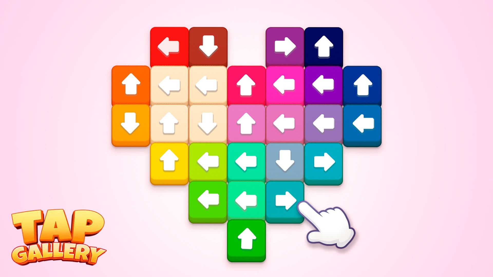 Juega a Tap Gallery gratis online — Relajante juego de puzzles de fichas y bloques - play online free